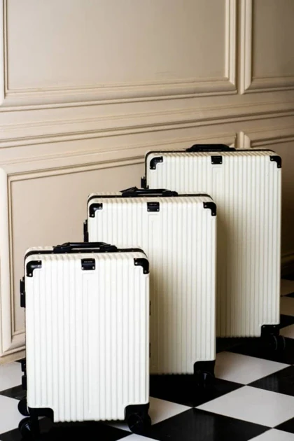 ست چمدان مدل Rose Merry RL-318-3S_S.Grey