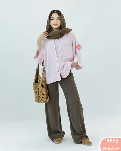 شومیز کتان سیلک 9645