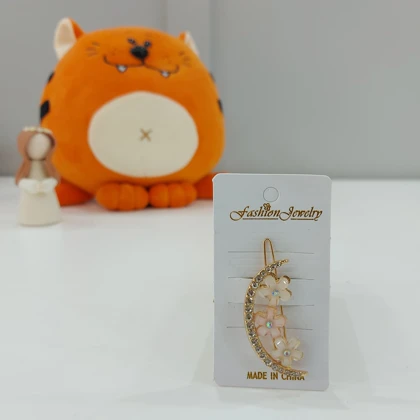 گیره مو زنانه مدل ماه نگینی