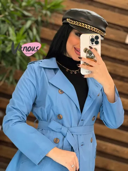 بارانی کوتاه هشت دکمه