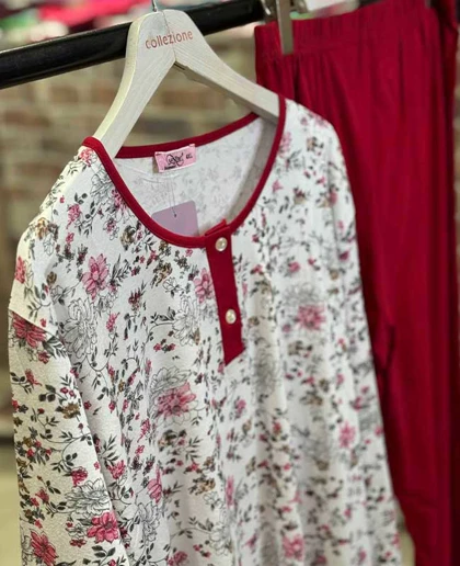 بلوز شلوار سایز بزرگ زنانه سکسن کد 40657