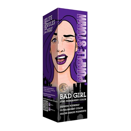رنگ مو فانتزی بد گرل (BAD GIRL) رنگ PURPLE STORM - حجم 150 میل