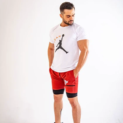 تیشرت ورزشی مردانه جردن مدل PDS ORG-0220 سفید