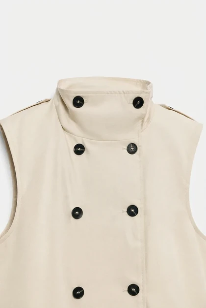 وست کتان زارا زنانه (Biker Vest) رسپکت