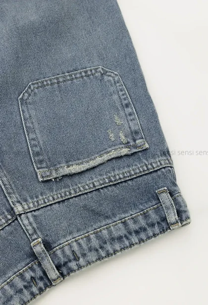 شلوار جین شافل بگ کد1005011