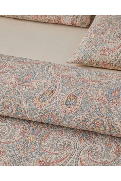سرویس روتختی دو نفره English Home مدل Boho Chic پنبه‌ای - بژ