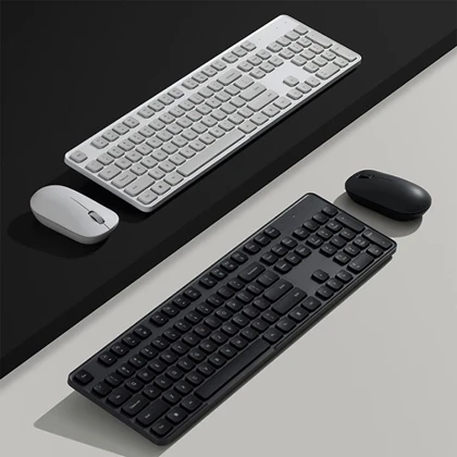 ست کیبورد و ماوس بی‌سیم شیائومی مدل Xiaomi Wireless Keyboard and Mouse Combo 3 WXJS03YM گلوبال