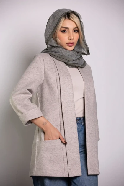 پالتو فوتر زنانه یقه شالی