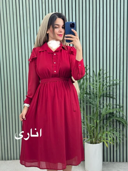 پیراهن حریر چکاوک