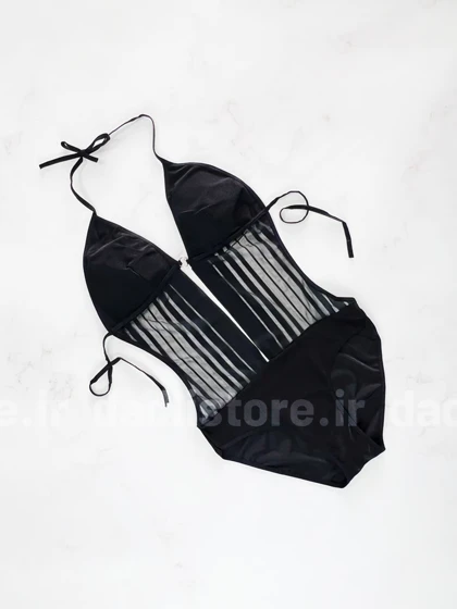 مایو یک تکه کاپ‌دار پشت‌باز گیپور