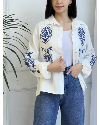 شومیز گلدوزی برگ 3