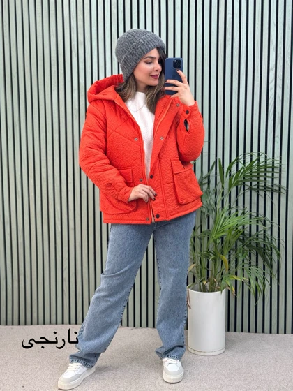 کاپشن کلاهدار زمرد