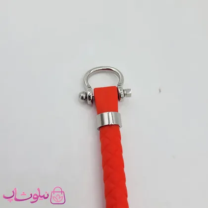 دستبند امگا رابر قرمز مردانه کیفیت مستر