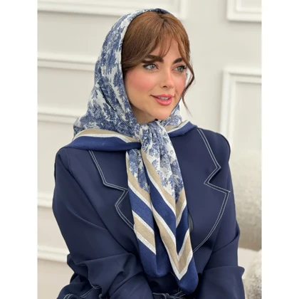 روسری نخی طرح دیور جنگلی ریز
