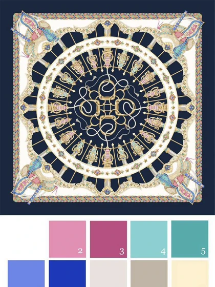 روسری ابریشم هریکا