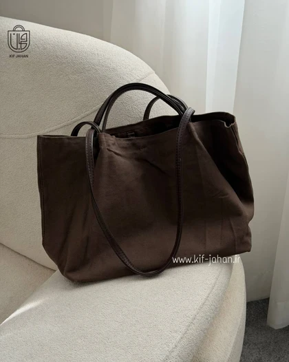 کیف دخترانه گیتی کتان رنگی
