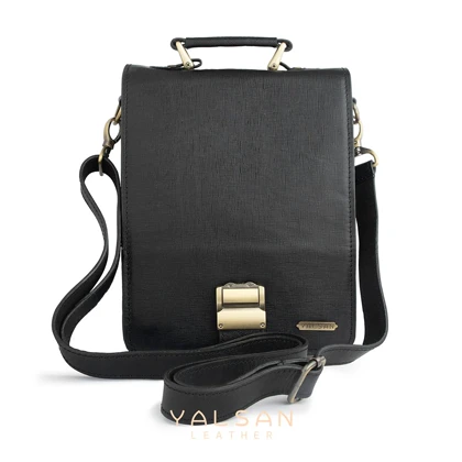 کیف اداری مردانه چرم یلسان مدل ماکان کد 011-HRM