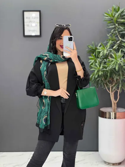 مانتو مازراتی آستین گت دار