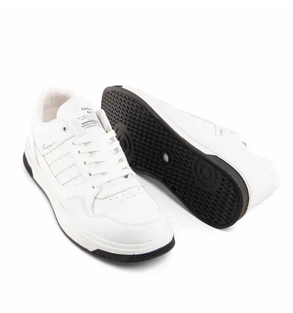 کفش اسپرت Adidas مردانه سفید بندی چرم مصنوعی43530