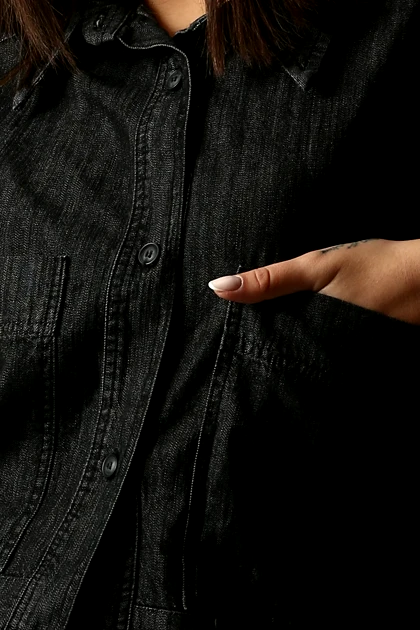 شومیز آستین کوتاه کراپ زنانه