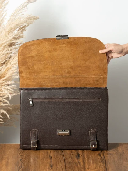 کیف اداری manco قهوه ای کارلوتی کد b210