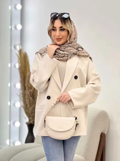مانتو مازراتی شش دکمه جیب نما