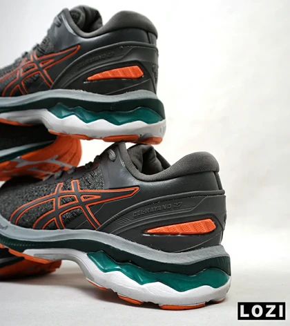 کتانی بزرگ پا خاکستری نارنجی ASICS GEL-KAYANO 27