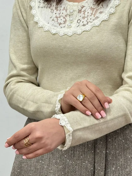 بافت گپ دانتل ترک صدف