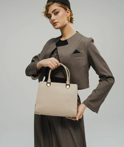 کیف دستی زنانه شیک و مجلسی چرم مصنوعی دیوید جونز DAVIDJONES