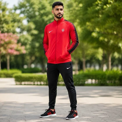 پکیج ست بهاره مردانه پرسپولیس مدلJ92+کفش ورزشی مدل Alshen