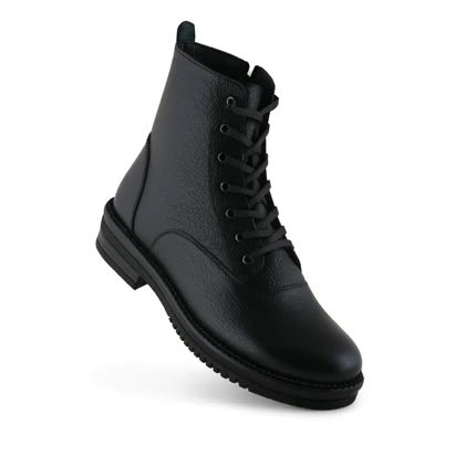 نیم بوت زنانه چرم یلسان مدل ویگور کد 690-GF