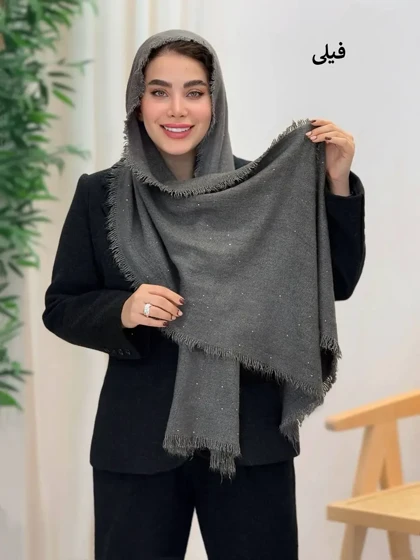 3635-شال اورجینال پولکی