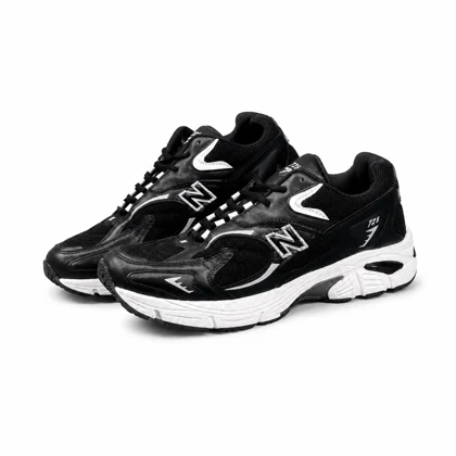 کفش کتانی مردانه وبزرگ پا مدل نیوبالانس 725 مشکی سفید New Balance