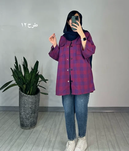 مانتو چهارخونه سما