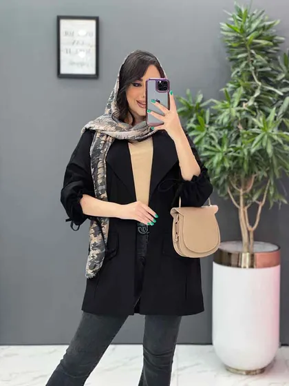 مانتو آستین گت سرجیب دوبل