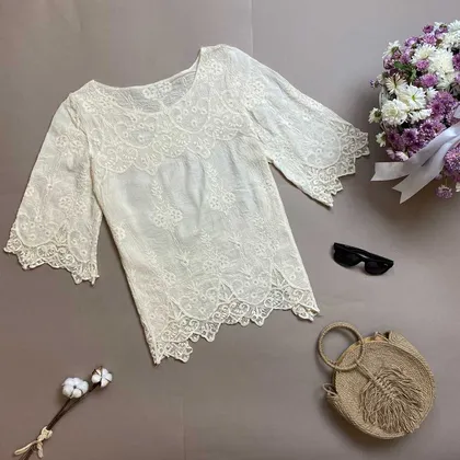 شومیز تمام گلدوزی
