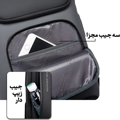 کیف و کوله پشتی لپ تاپ 15.6 اینچ اورجینال بنج BANGE 7216 پلاس