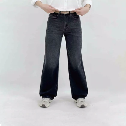 شلوار جین نیم بگ 1008613