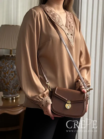 شومیز یقه هفت گیپور