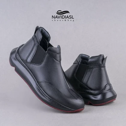 نیم بوت زنانه چرم اسپرت کد 2021012