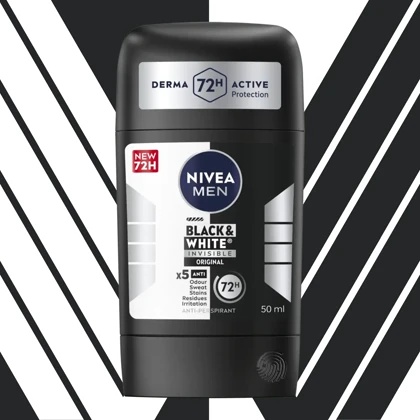 استیک ضد تعریق مردانه نیوآ مدل Black &White 72H حجم 50ml