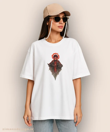 تیشرت لش مردانه و زنانه طرح شیطان کش شخصیت تانجیرو کد 939