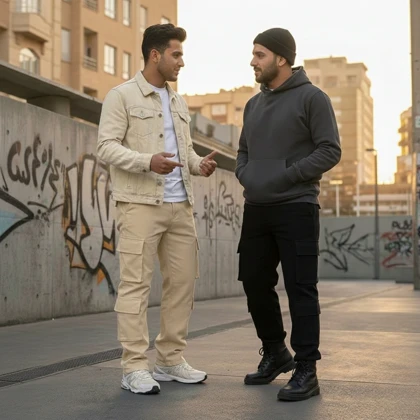 شلوار بنگال کارگو مردانه مدل HAMED-مشکی