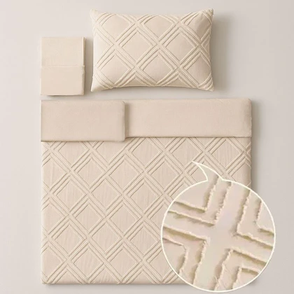 سرویس روتختی کاوری مینیمال طرح برجسته لوزی