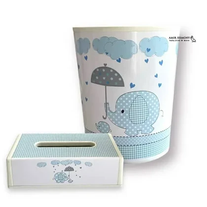 ست چهارتیکه لوستر طرح فیل آبی KIMKIM