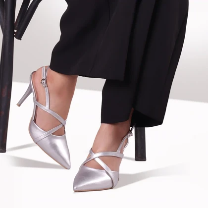 کفش پاشنه‌بلند زارا مدل ضربدری کد 3742