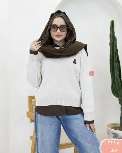 بلوز بافت گلدوزی3448