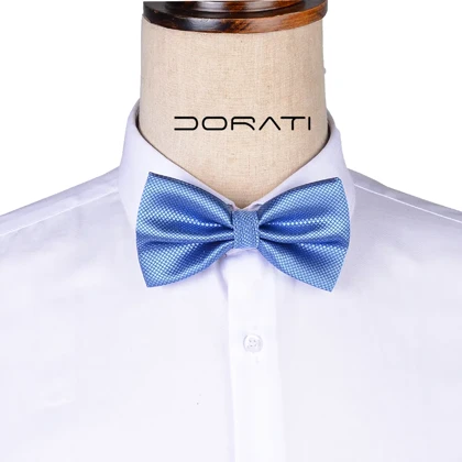 ست پاپیون و دکمه سرآستین آبی 7142