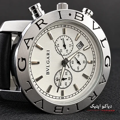 ساعت مچی مردانه سه موتور برند بولگاری مدل DO1346 چرمی