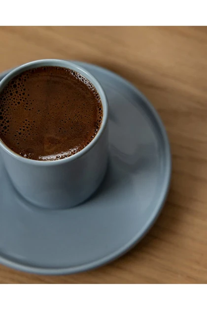 ست فنجان قهوه دو نفره Madame Coco مدل Vela Bone China - آبی